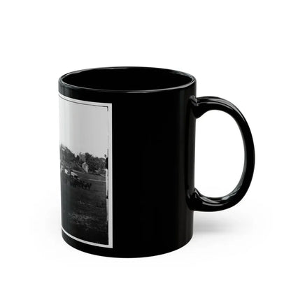 Richmond, Va. Wagon Train Of Military Telegraph Corps (U.S. Civil War) Black Coffee Mug - Go Mug Yourself