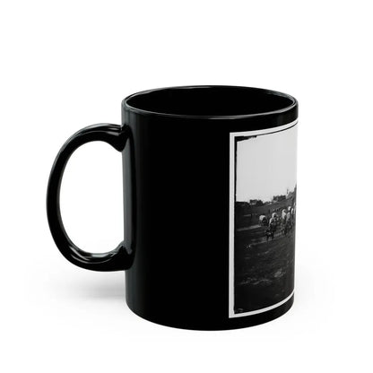 Richmond, Va. Wagon Train Of Military Telegraph Corps (U.S. Civil War) Black Coffee Mug - Go Mug Yourself