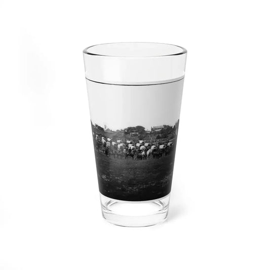 Richmond, Va. Wagon Train Of Military Telegraph Corps (U.S. Civil War) Pint Glass 16oz 16oz - Go Mug Yourself