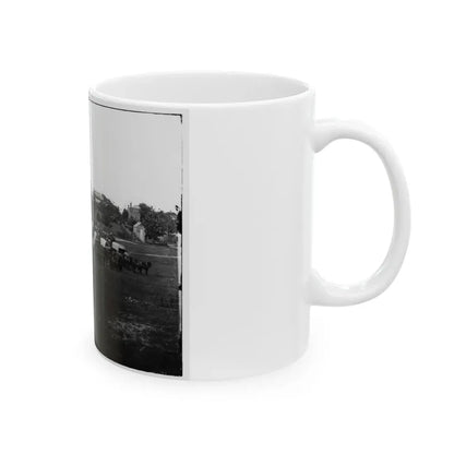 Richmond, Va. Wagon Train Of Military Telegraph Corps (U.S. Civil War) White Coffee Mug - Go Mug Yourself