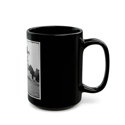 Richmond, Va. Washington Monument; St. Paul's Church In Left Background (U.S. Civil War) Black Coffee Mug - Go Mug Yourself