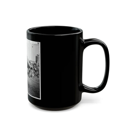 Richmond, Va. Captured Siege Guns At Rocketts 001 (U.S. Civil War) Black Coffee Mug-Go Mug Yourself