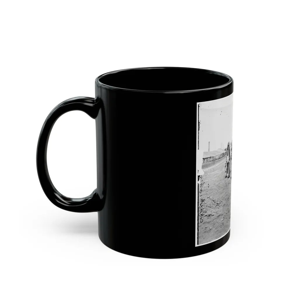 Richmond, Va. Captured Siege Guns At Rocketts 001 (U.S. Civil War) Black Coffee Mug-Go Mug Yourself