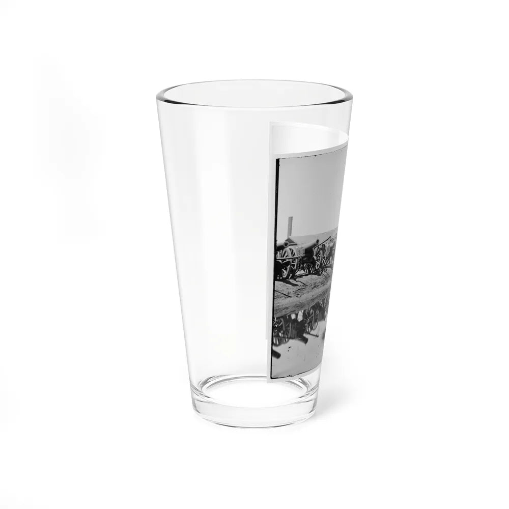 Richmond, Va. Captured Siege Guns At Rocketts; Different View 001 (U.S. Civil War) Pint Glass 16oz-Go Mug Yourself