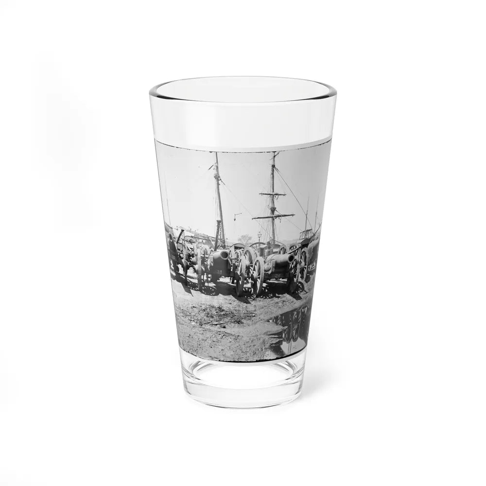 Richmond, Va. Captured Siege Guns At Rocketts; Different View 002 (U.S. Civil War) Pint Glass 16oz-16oz-Go Mug Yourself