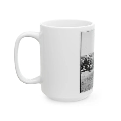 Richmond, Va. Captured Siege Guns At Rocketts; Different View 002 (U.S. Civil War) White Coffee Mug-Go Mug Yourself