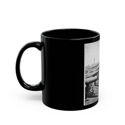 Richmond, Va. Captured Siege Guns At Rocketts; Different View (U.S. Civil War) Black Coffee Mug-Go Mug Yourself