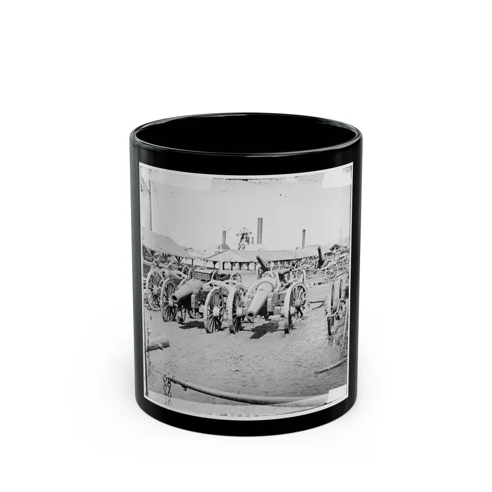 Richmond, Va. Captured Siege Guns At Rocketts (U.S. Civil War) Black Coffee Mug-11oz-Go Mug Yourself