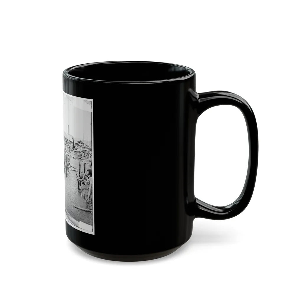 Richmond, Va. Captured Siege Guns At Rocketts (U.S. Civil War) Black Coffee Mug-Go Mug Yourself