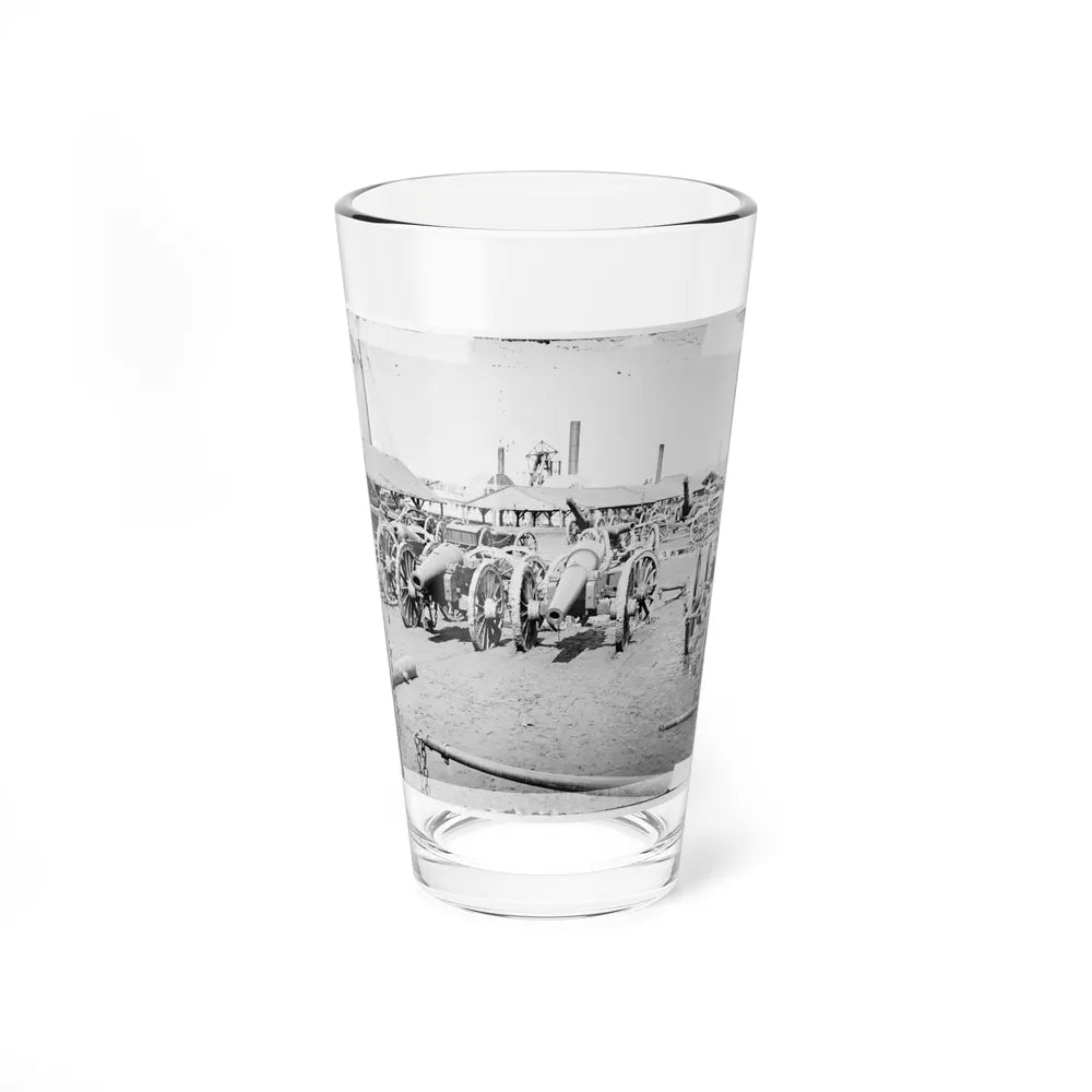 Richmond, Va. Captured Siege Guns At Rocketts (U.S. Civil War) Pint Glass 16oz-16oz-Go Mug Yourself