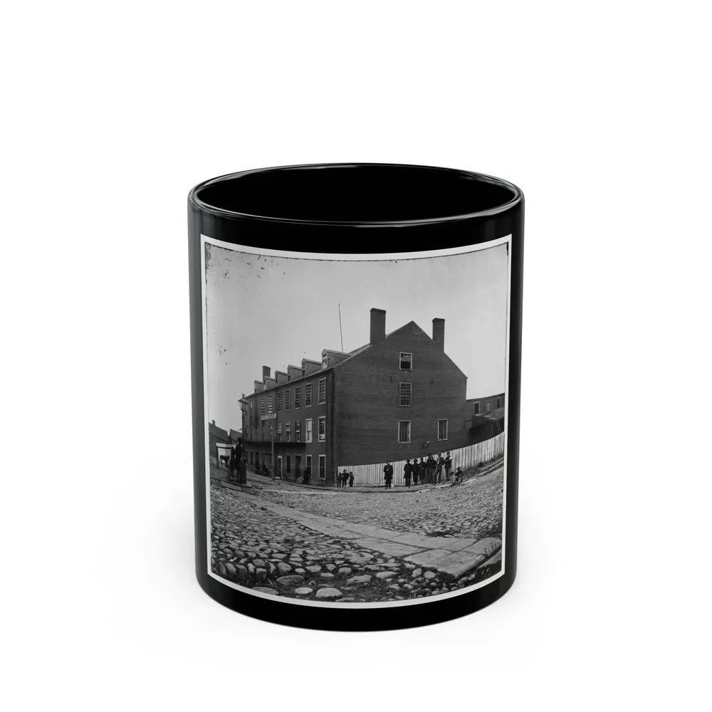 Richmond, Va. Castle Thunder, Cary Street (U.S. Civil War) Black Coffee Mug-11oz-Go Mug Yourself