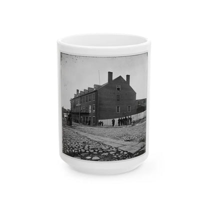 Richmond, Va. Castle Thunder, Cary Street (U.S. Civil War) White Coffee Mug-15oz-Go Mug Yourself