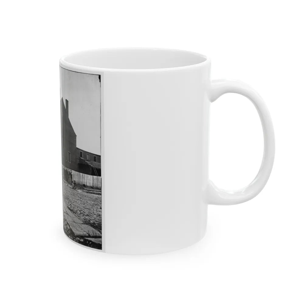 Richmond, Va. Castle Thunder, Cary Street (U.S. Civil War) White Coffee Mug-Go Mug Yourself