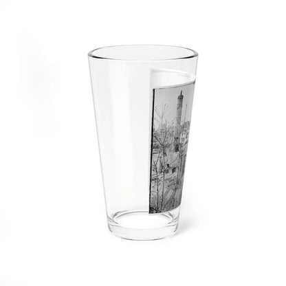 Richmond, Va. Chimneys Standing In The Burned District (U.S. Civil War) Pint Glass 16oz-Go Mug Yourself