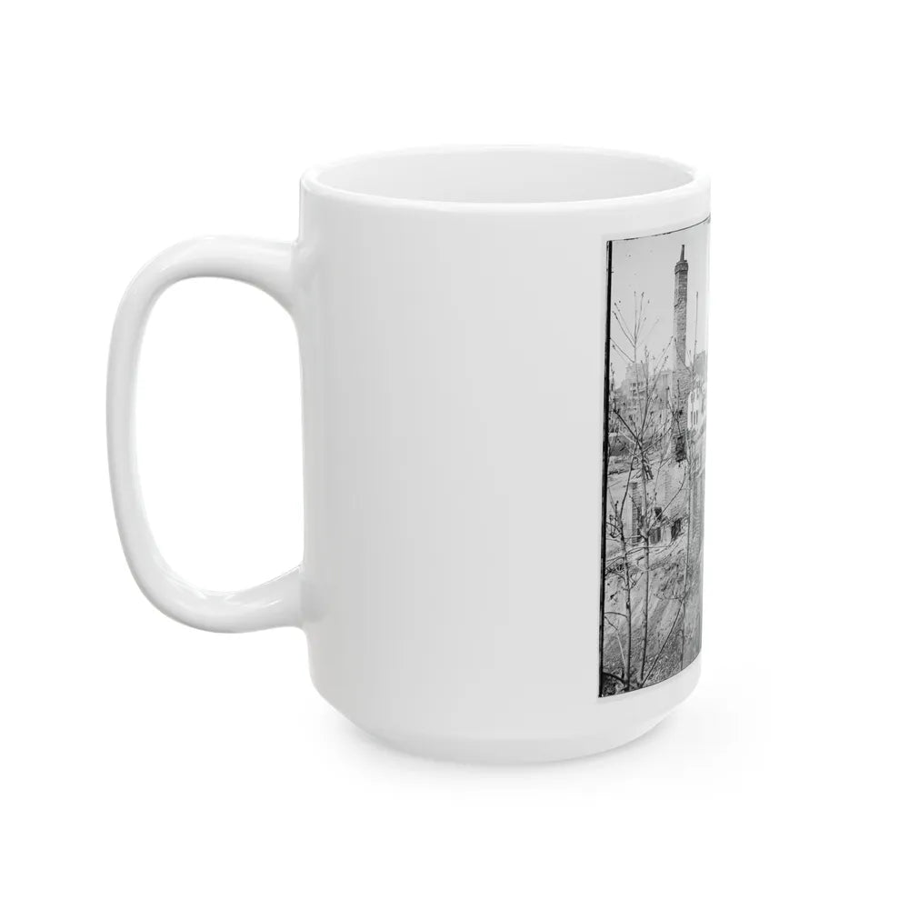 Richmond, Va. Chimneys Standing In The Burned District (U.S. Civil War) White Coffee Mug-Go Mug Yourself