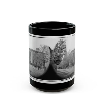 Richmond, Va. City Hall; Sycamore Church Beyond (Capitol Street) (U.S. Civil War) Black Coffee Mug-15oz-Go Mug Yourself