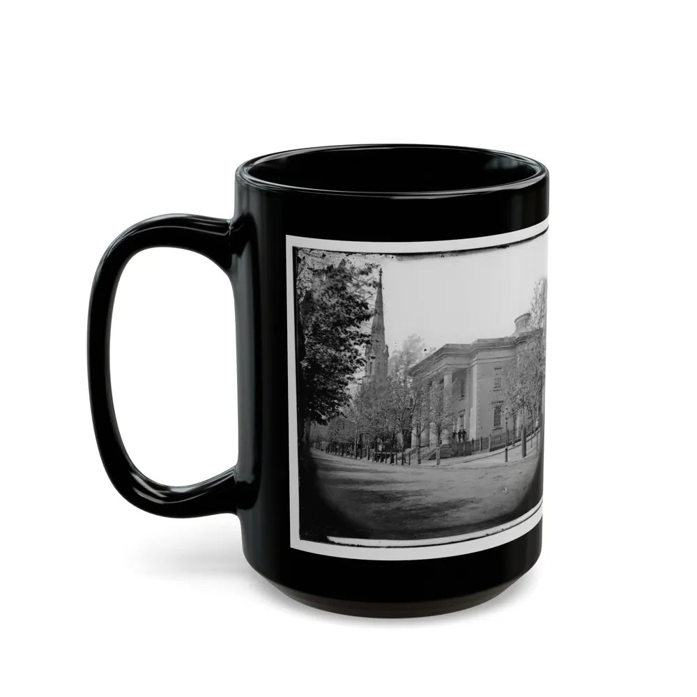 Richmond, Va. City Hall; Sycamore Church Beyond (Capitol Street) (U.S. Civil War) Black Coffee Mug-Go Mug Yourself