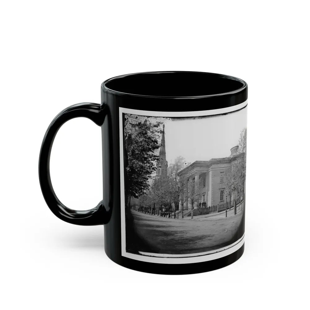 Richmond, Va. City Hall; Sycamore Church Beyond (Capitol Street) (U.S. Civil War) Black Coffee Mug-Go Mug Yourself