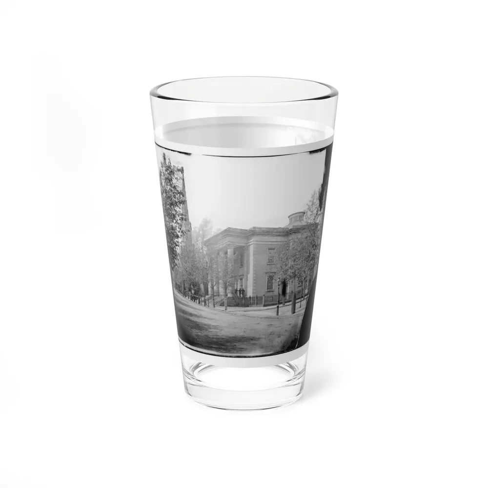 Richmond, Va. City Hall; Sycamore Church Beyond (Capitol Street) (U.S. Civil War) Pint Glass 16oz-Go Mug Yourself