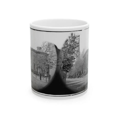 Richmond, Va. City Hall; Sycamore Church Beyond (Capitol Street) (U.S. Civil War) White Coffee Mug-11oz-Go Mug Yourself