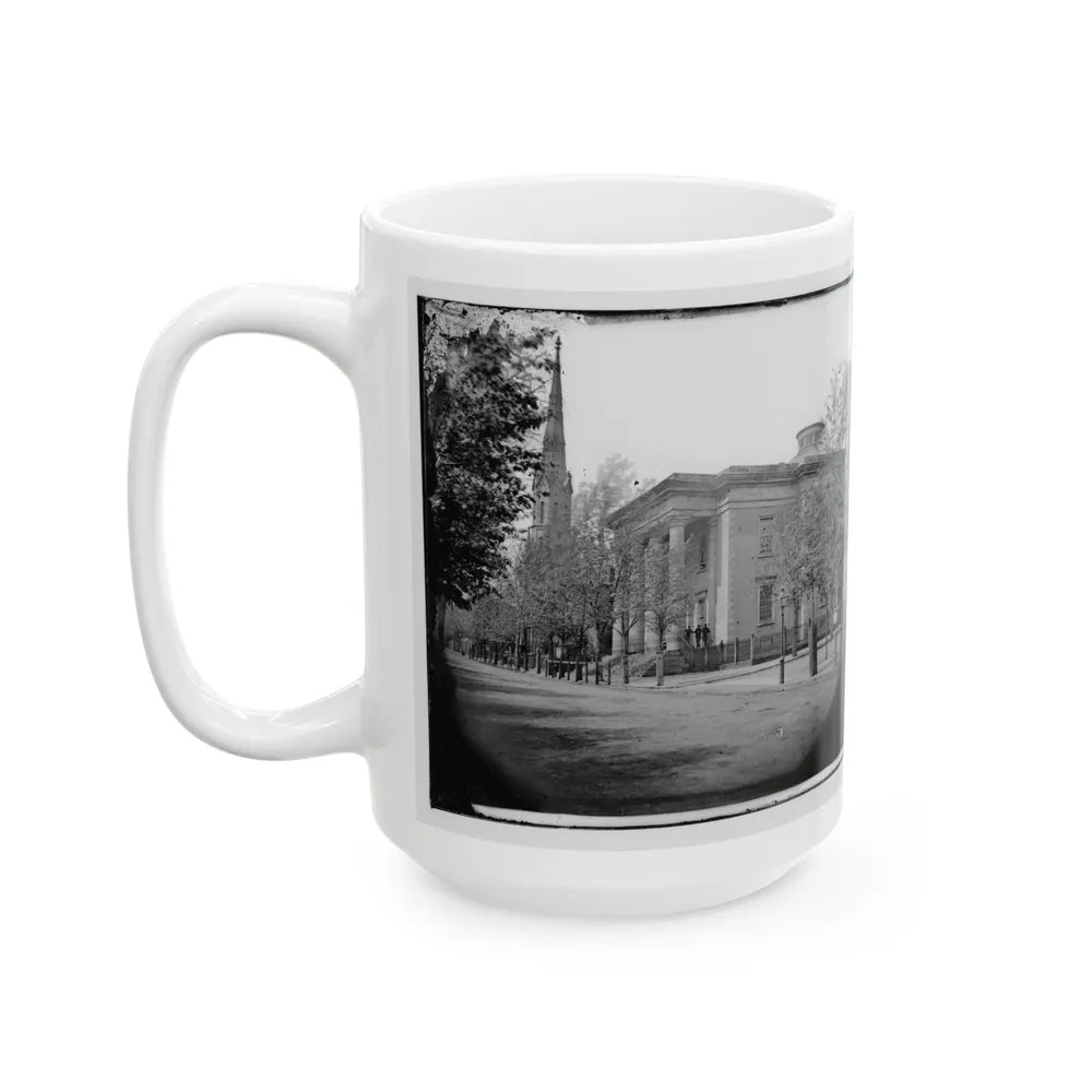 Richmond, Va. City Hall; Sycamore Church Beyond (Capitol Street) (U.S. Civil War) White Coffee Mug-Go Mug Yourself