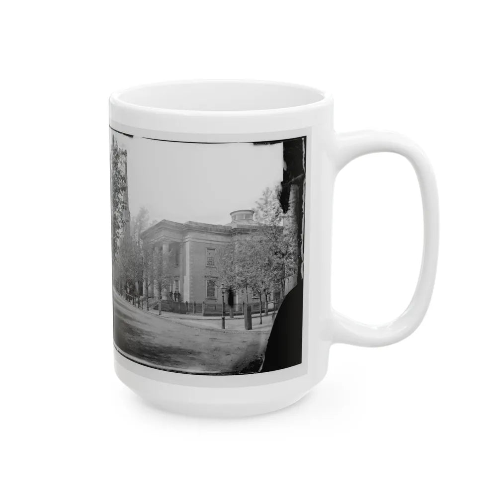 Richmond, Va. City Hall; Sycamore Church Beyond (Capitol Street) (U.S. Civil War) White Coffee Mug-Go Mug Yourself