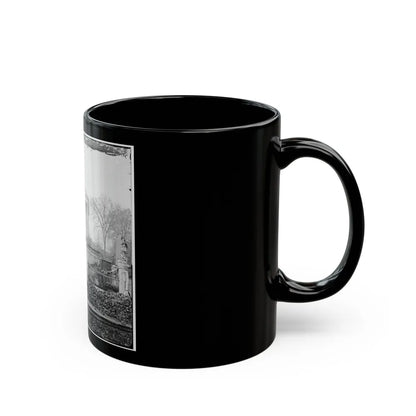 Richmond, Va. Custom House (Left) And Capitol (Center); Rubble In Street (U.S. Civil War) Black Coffee Mug-Go Mug Yourself