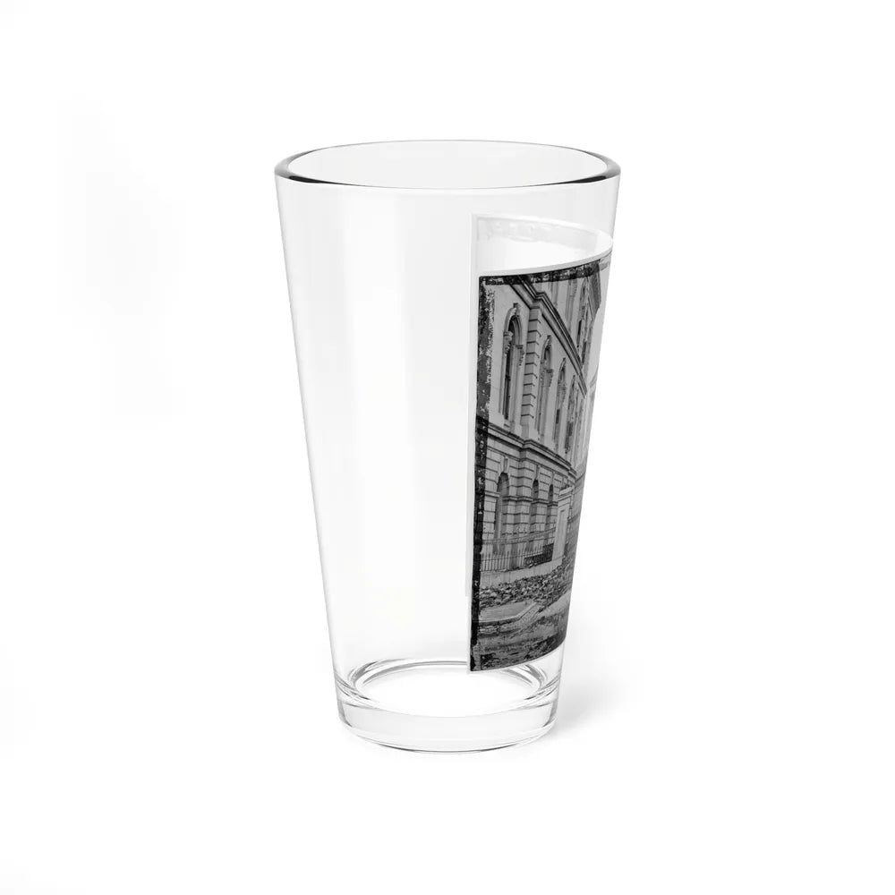 Richmond, Va. Custom House (Left) And Capitol (Center); Rubble In Street (U.S. Civil War) Pint Glass 16oz-Go Mug Yourself