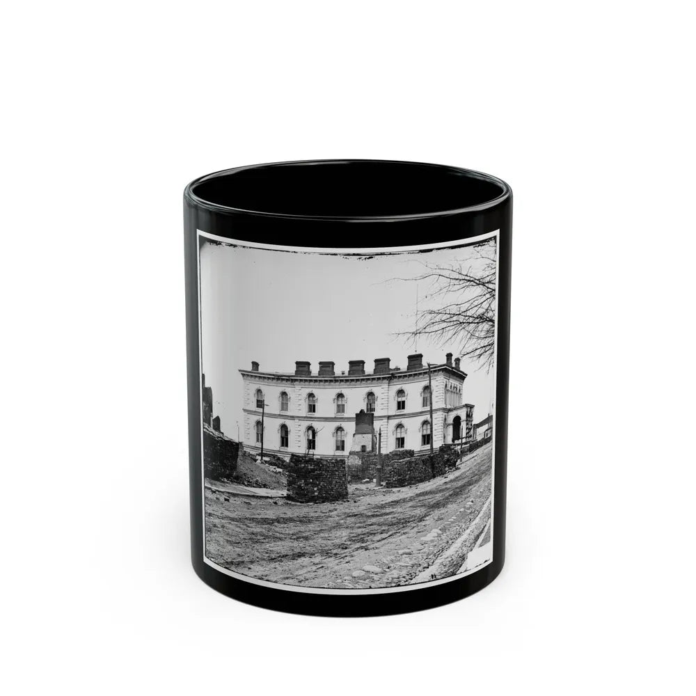 Richmond, Va. Custom House, Standing Among The Ruins (U.S. Civil War) Black Coffee Mug-11oz-Go Mug Yourself