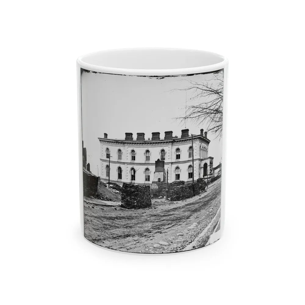 Richmond, Va. Custom House, Standing Among The Ruins (U.S. Civil War) White Coffee Mug-11oz-Go Mug Yourself