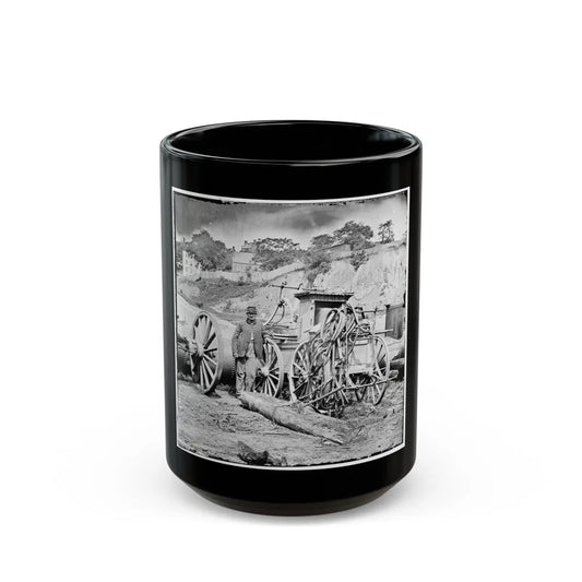 Richmond, Va. Fire Engine No. 3 (U.S. Civil War) Black Coffee Mug-15oz-Go Mug Yourself