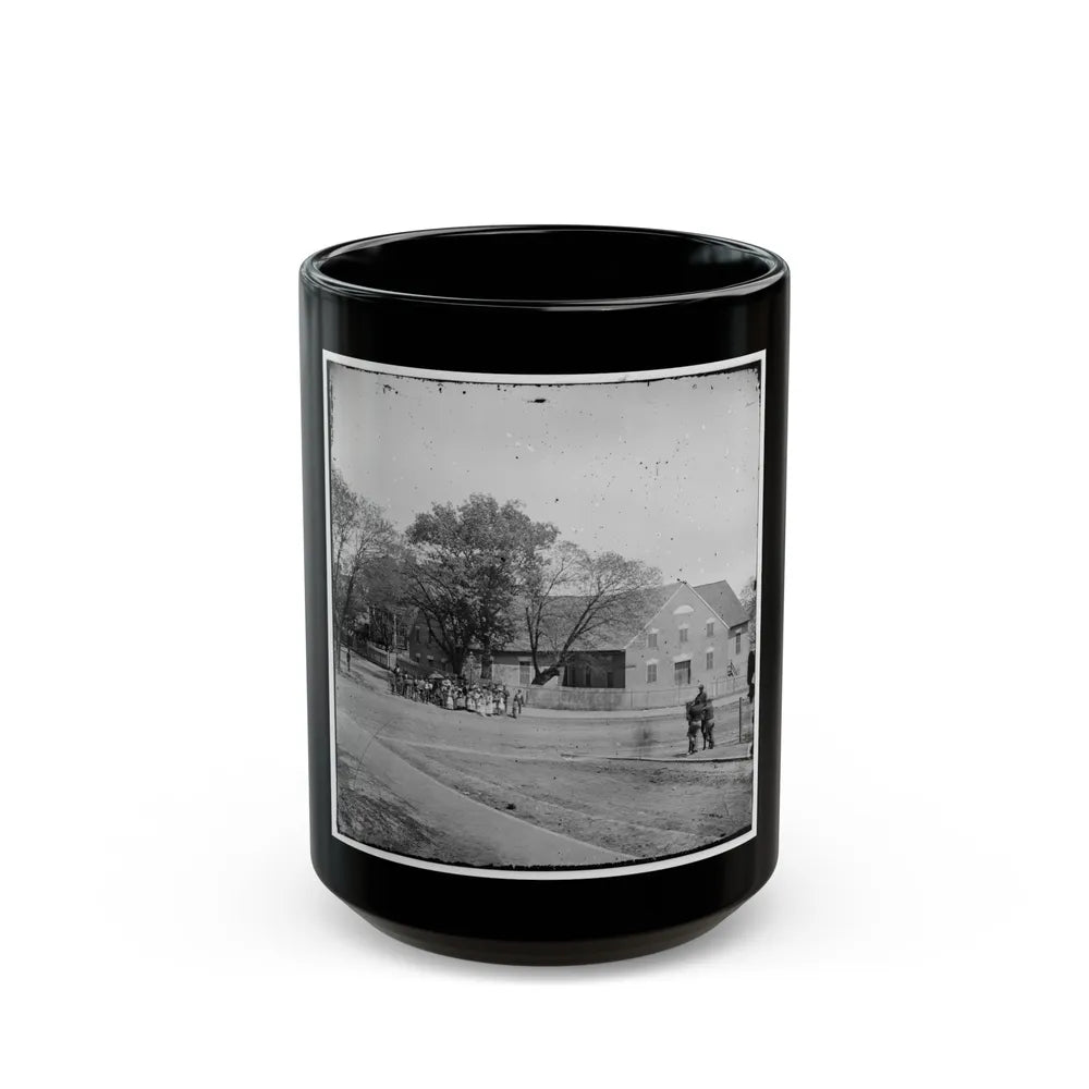 Richmond, Va. First African Church (Broad Street) (U.S. Civil War) Black Coffee Mug-15oz-Go Mug Yourself