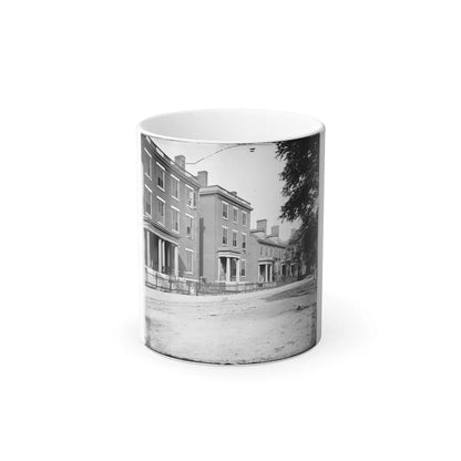 Richmond, Va. Franklin Street, Including the Residence of Gen. Robert E. Lee (Second From Left) (U.S. Civil War) Color Changing Coffee Mug 11oz-11oz-Go Mug Yourself