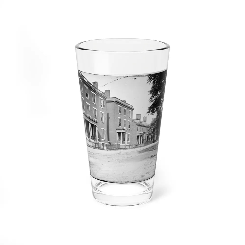 Richmond, Va. Franklin Street, Including The Residence Of Gen. Robert E. Lee (Second From Left) (U.S. Civil War) Pint Glass 16oz-16oz-Go Mug Yourself