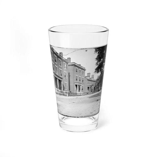 Richmond, Va. Franklin Street, Including The Residence Of Gen. Robert E. Lee (Second From Left) (U.S. Civil War) Pint Glass 16oz-16oz-Go Mug Yourself