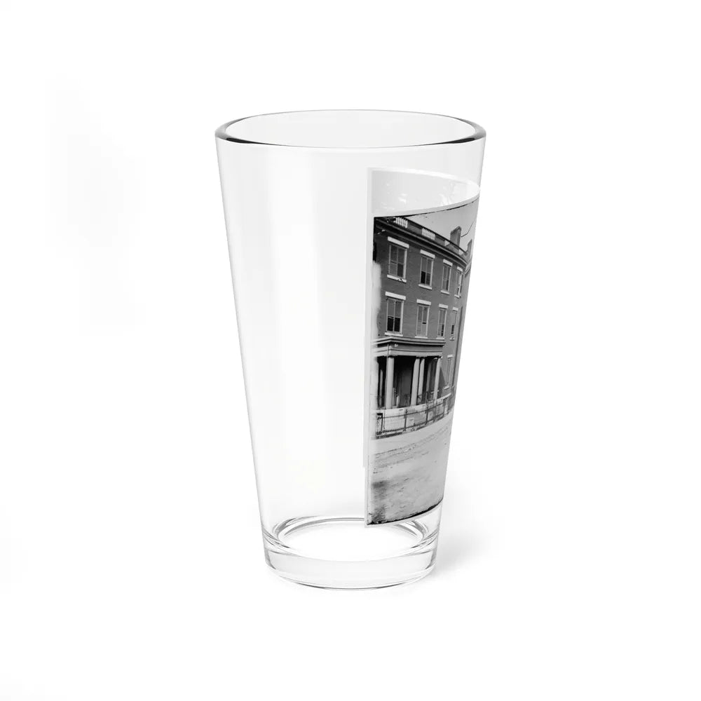 Richmond, Va. Franklin Street, Including The Residence Of Gen. Robert E. Lee (Second From Left) (U.S. Civil War) Pint Glass 16oz-Go Mug Yourself