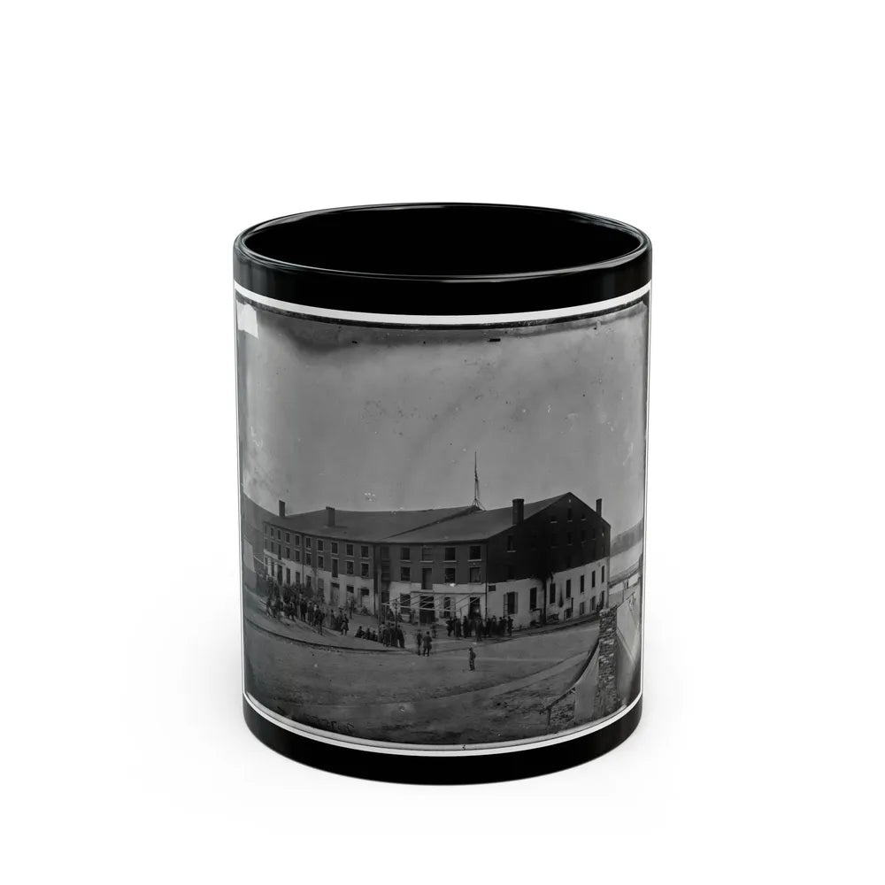 Richmond, Va. Front And Side View Of Libby Prison (U.S. Civil War) Black Coffee Mug-11oz-Go Mug Yourself