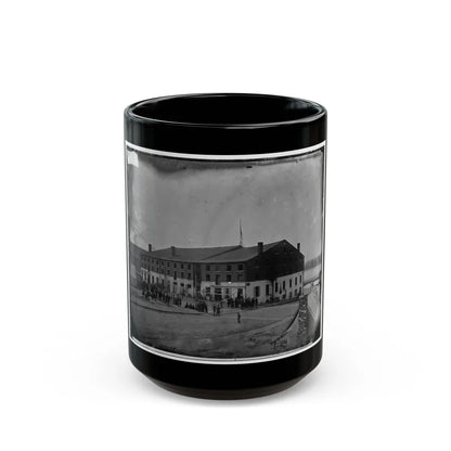 Richmond, Va. Front And Side View Of Libby Prison (U.S. Civil War) Black Coffee Mug-15oz-Go Mug Yourself