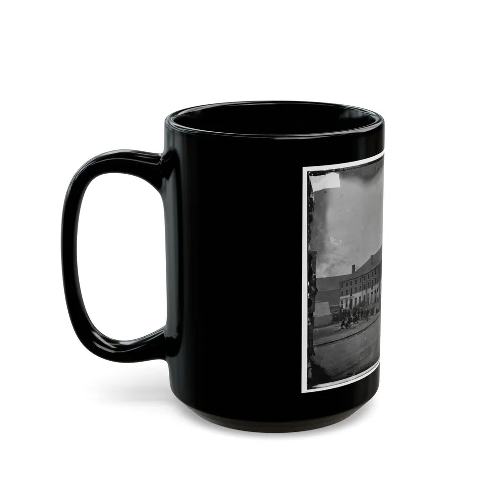 Richmond, Va. Front And Side View Of Libby Prison (U.S. Civil War) Black Coffee Mug-Go Mug Yourself