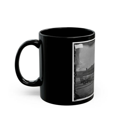 Richmond, Va. Front And Side View Of Libby Prison (U.S. Civil War) Black Coffee Mug-Go Mug Yourself