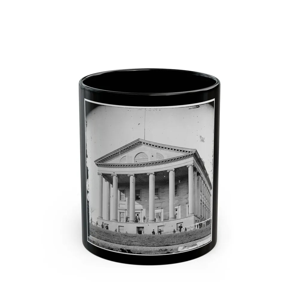 Richmond, Va. Front View Of Capitol (U.S. Civil War) Black Coffee Mug-11oz-Go Mug Yourself