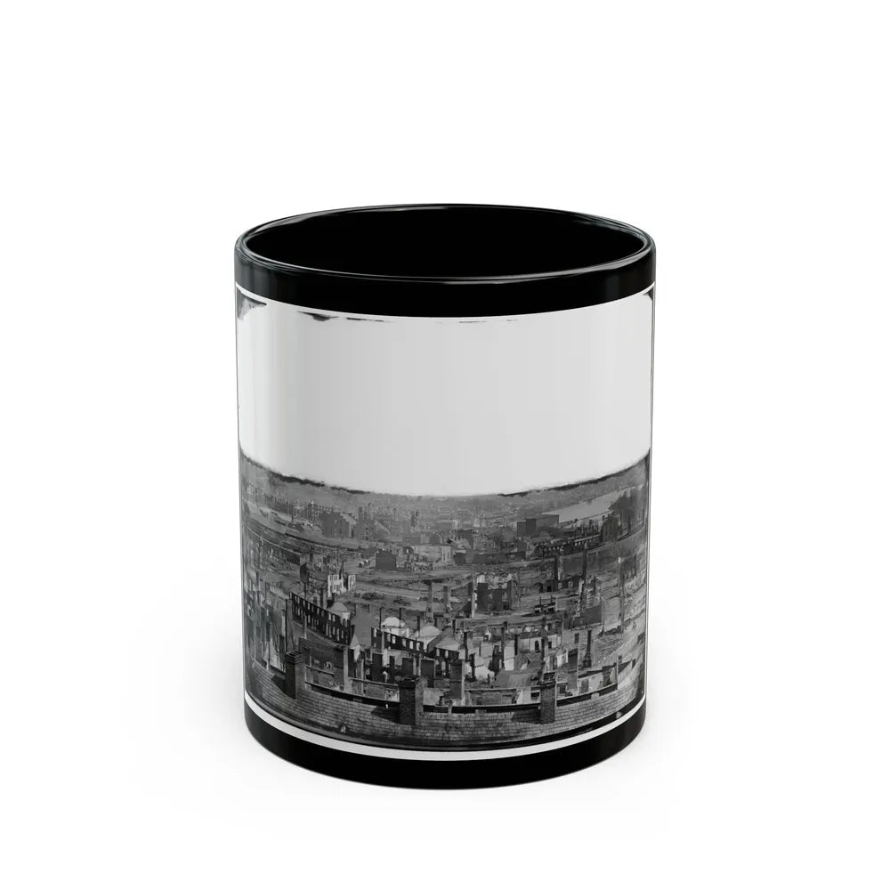 Richmond, Va. General View Of The Burned District (U.S. Civil War) Black Coffee Mug-11oz-Go Mug Yourself