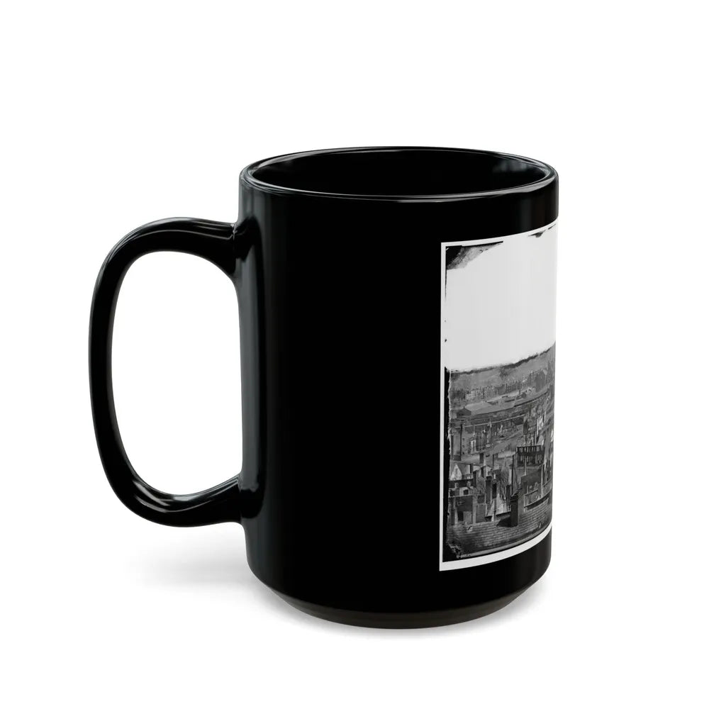 Richmond, Va. General View Of The Burned District (U.S. Civil War) Black Coffee Mug-Go Mug Yourself