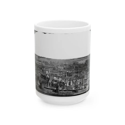 Richmond, Va. General View Of The Burned District (U.S. Civil War) White Coffee Mug-15oz-Go Mug Yourself