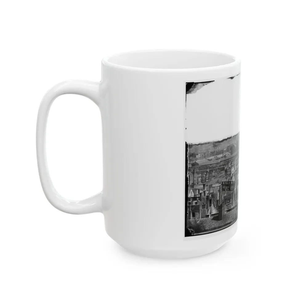 Richmond, Va. General View Of The Burned District (U.S. Civil War) White Coffee Mug-Go Mug Yourself