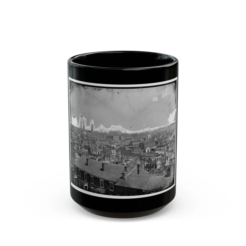 Richmond, Va. General View, With Ruins, From Gambles Hill (U.S. Civil War) Black Coffee Mug-15oz-Go Mug Yourself