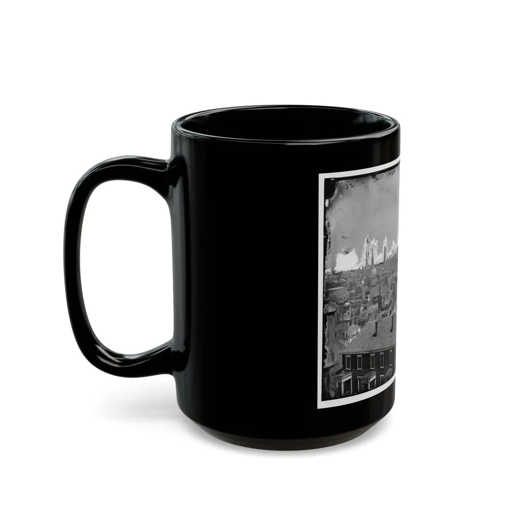 Richmond, Va. General View, With Ruins, From Gambles Hill (U.S. Civil War) Black Coffee Mug-Go Mug Yourself