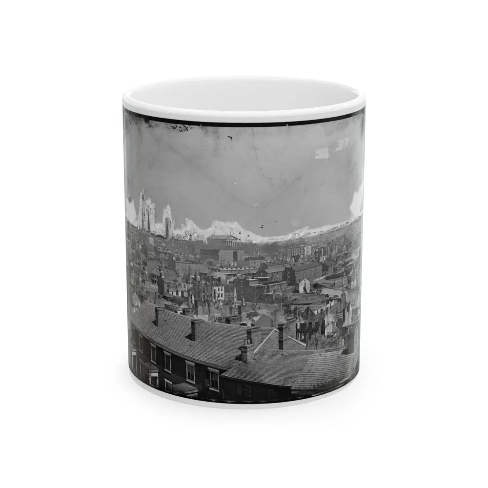 Richmond, Va. General View, With Ruins, From Gambles Hill (U.S. Civil War) White Coffee Mug-11oz-Go Mug Yourself