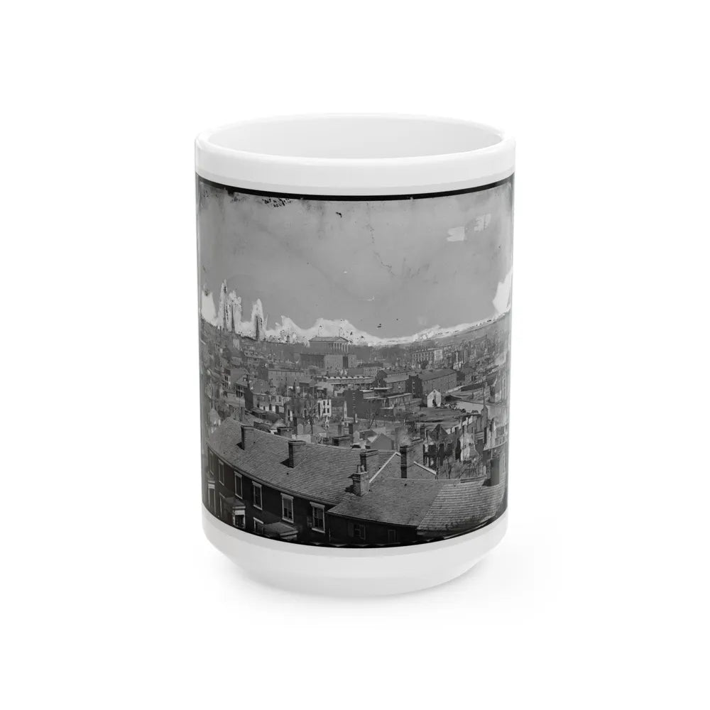 Richmond, Va. General View, With Ruins, From Gambles Hill (U.S. Civil War) White Coffee Mug-15oz-Go Mug Yourself