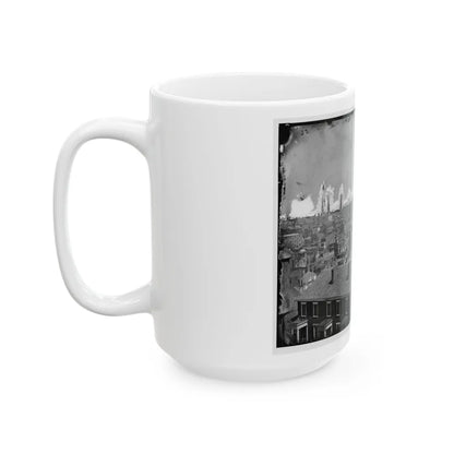 Richmond, Va. General View, With Ruins, From Gambles Hill (U.S. Civil War) White Coffee Mug-Go Mug Yourself